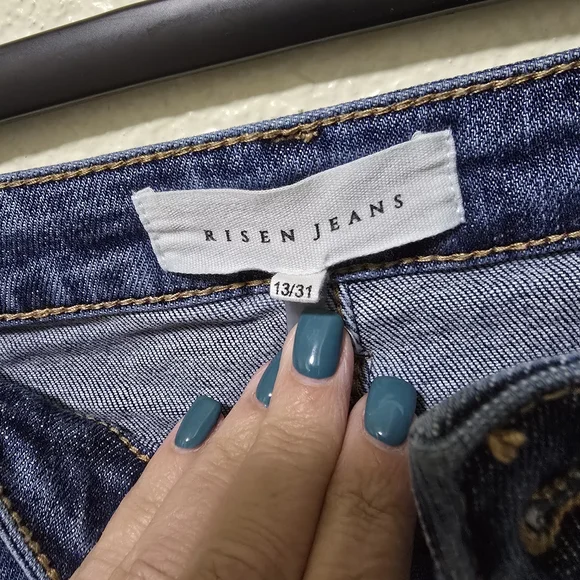 Risen Stylish Blue Flare Women's Jeans - Picture 2 of 4